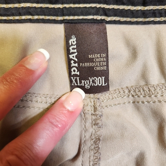 Prana Men's Convertible Cargo Breathe Khaki Pants Size XLG x 30 Length - Picture 8 of 16
